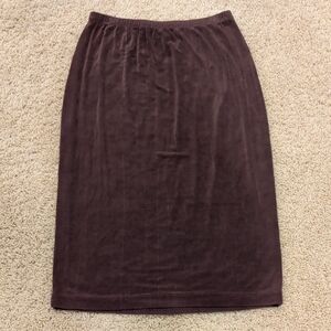 Chico's Rich Brown Traveler's Skirt S
